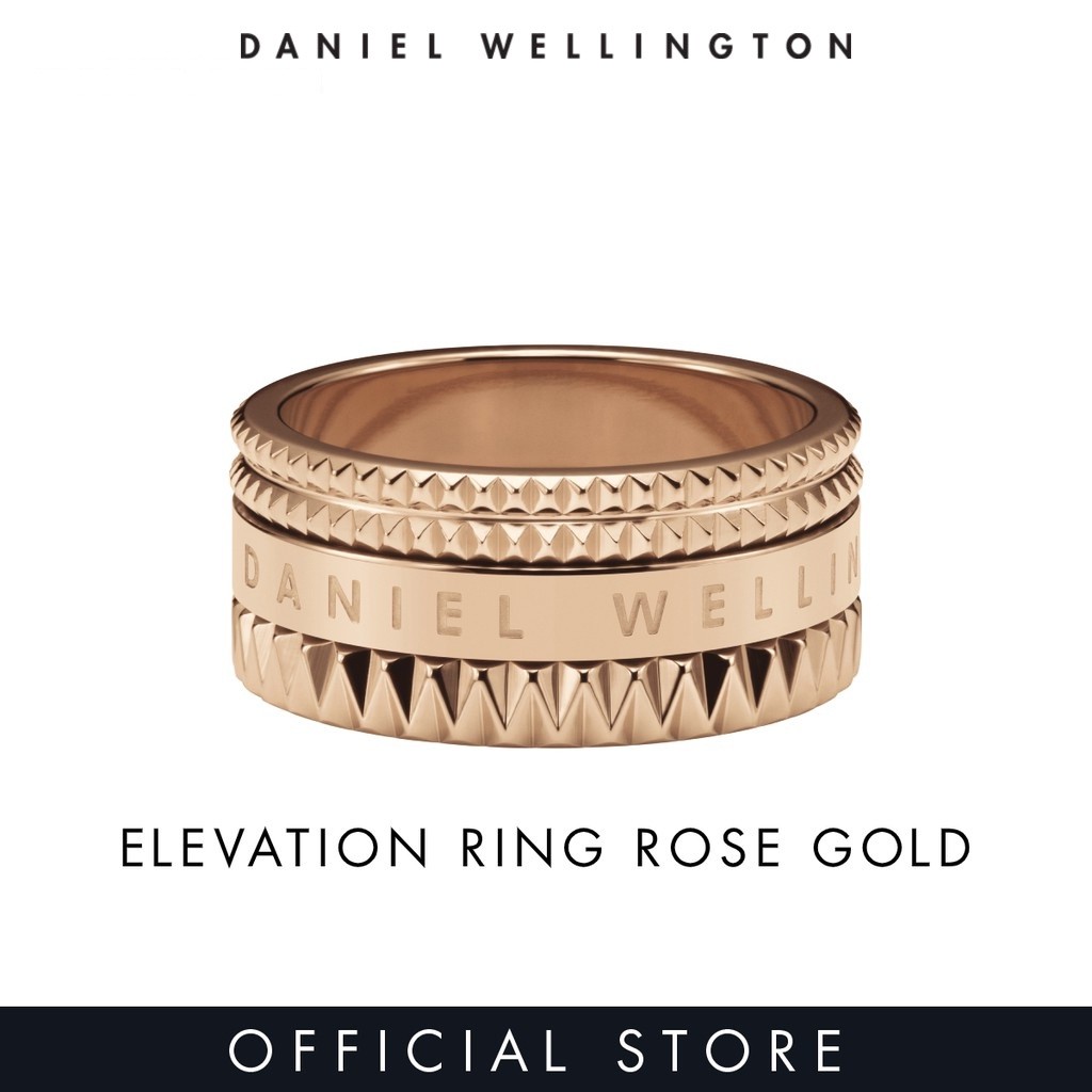 Daniel Wellington Elevation Ring Rose Gold Unisex Ring Couple