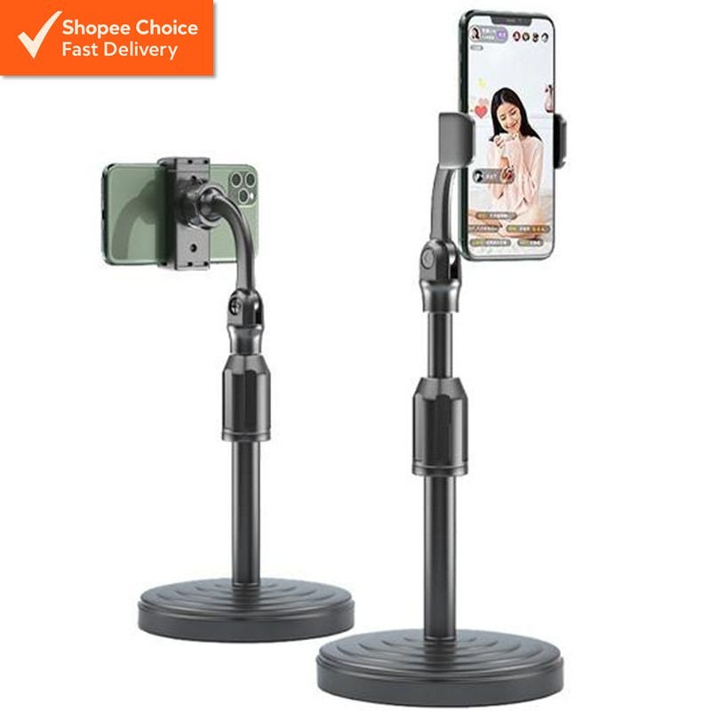 Portable Desktop Phone Stand – Mini Table Bracket for Live Streaming,  Video, and Handsfree Use (Tripod L7)