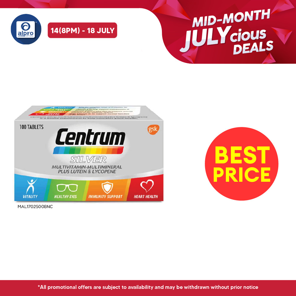 Centrum Silver 100s | Specially Made for Ages 50+ | Shopee Malaysia