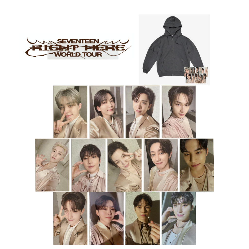 SEVENTEEN WORLD TOUR RIGHT HERE ZIP UP HOODIE PHOTO CARD / S.COUPS