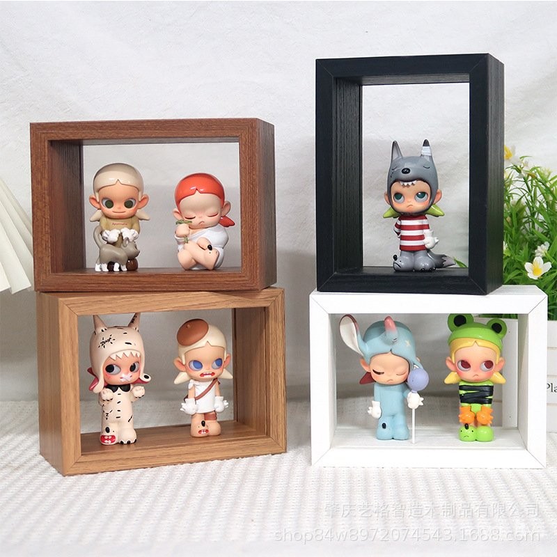 J-K/Blind Box Photo Frame Pop Mart Figurine Hollow Storage Display ...
