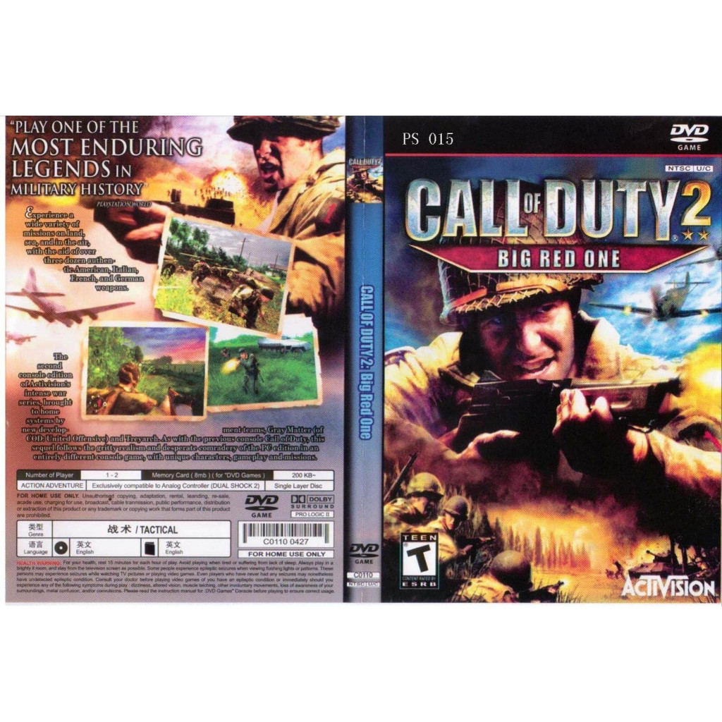 PS2 DVD Games Call of Duty 2 - Big Red One | Shopee Malaysia