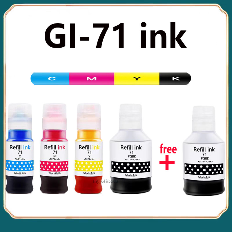 Canon GI-71 GI71 ink Bottles for G1020 G2020 G3020 G3060 G3770 G4770 ...