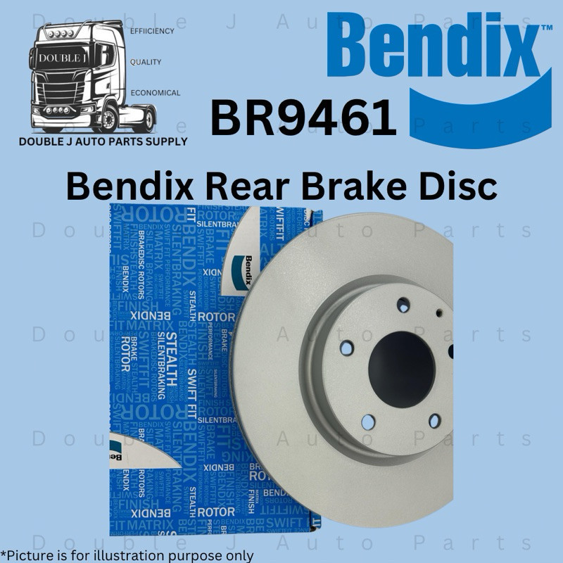 BENDIX BRAKE DISC / Brek Disc Belakang Toyota Wish (2003–2021), Caldina ...