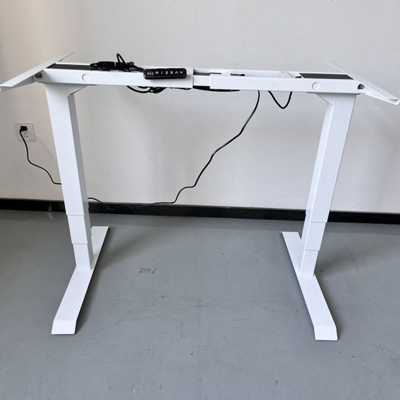 J-H/White Smart Adjustable Desk Frame Automatic Electric Standing Home ...