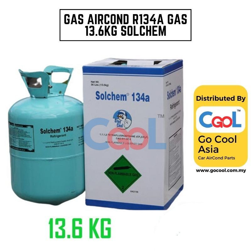 GAS AIRCOND R134A GAS 13.6KG SOLCHEM | Shopee Malaysia
