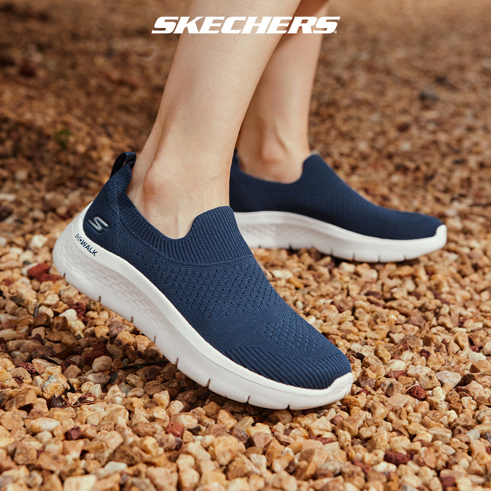 Skechers Women GOwalk Flex Elani Walking Shoes 124833-NVW Air-Cooled Goga  Mat Kasut Sneaker, Casual, Perempuan SALE