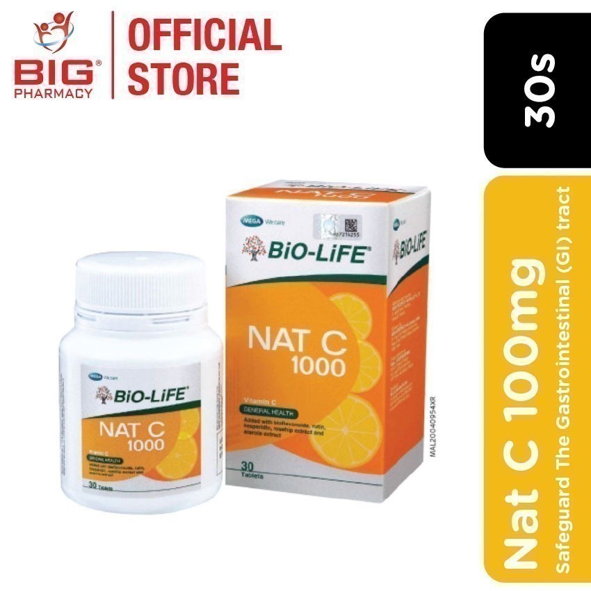 Biolife Mega Nat-C 1000mg 30s | Shopee Malaysia