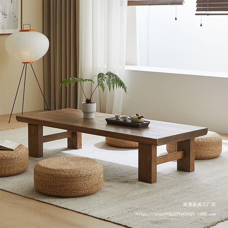 HY6/Solid Wood Japanese Style Coffee Table Tatami Table Low Table Zen