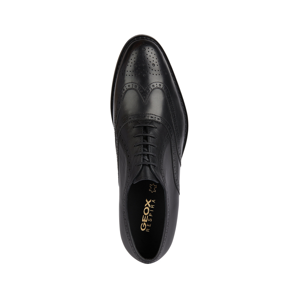 GEOX Men Hampstead Leather Formal Shoes Black U35E3C 00043 C9997S4 Shopee Malaysia