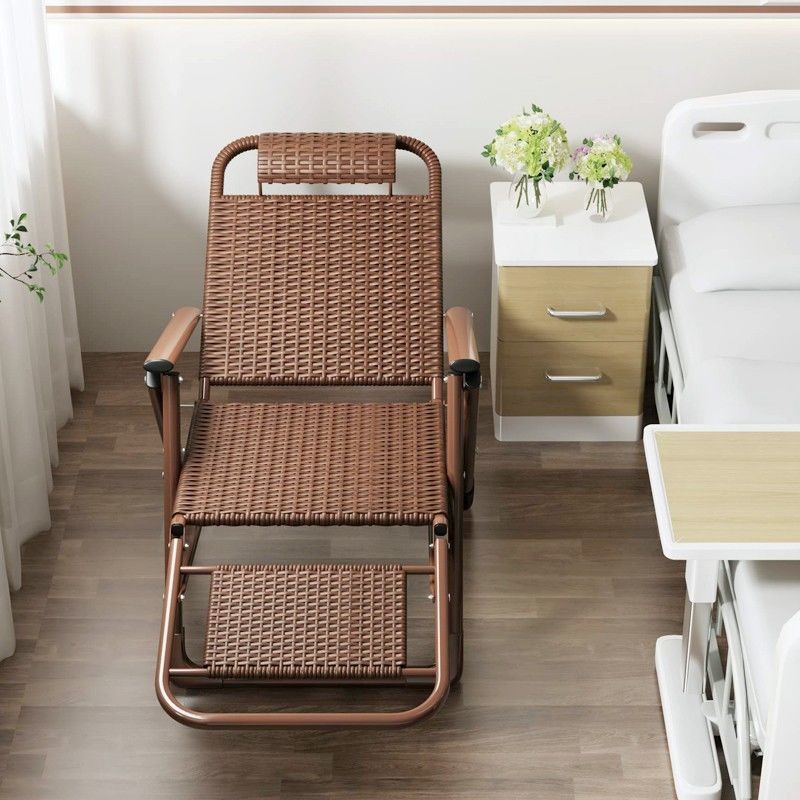 Recliner Rattan Chair Rattan Backrest Cool Chair Folding Lunch Break ...