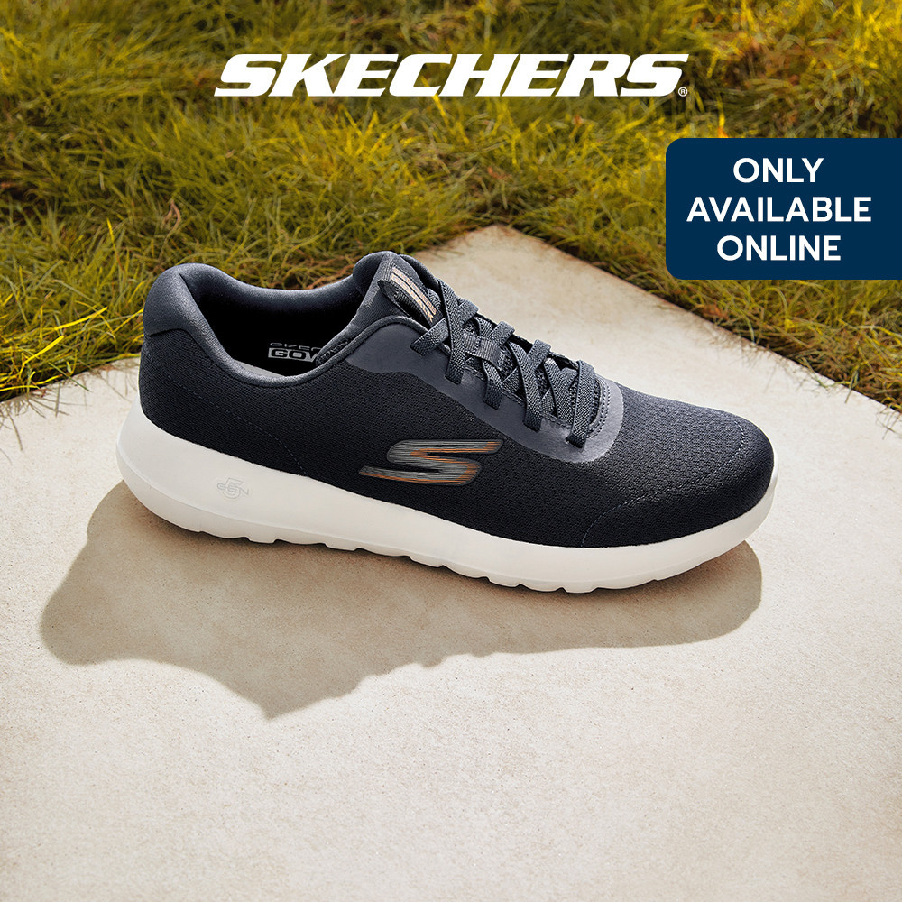 Skechers Men GOwalk Max Midshore Walking Shoes 216281 NVOR Air Cooled Goga Mat Kasut Sneaker Casual Lelaki Shopee Malaysia