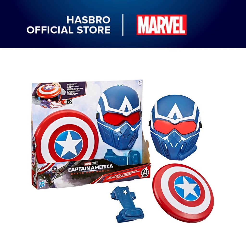 Marvel Captain America: Brave New World Role-Play Bundle, Mask, Shield ...