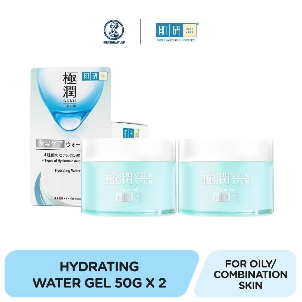 [Bundle of 2] Hada Labo Hydrating Water Gel Moisturiser, Ultralight Gel ...