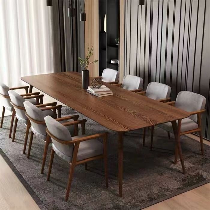 Q-8/Solid Wood Conference Table Desk Long Table Simple Modern ...