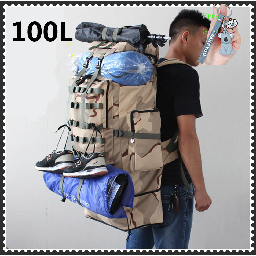 60 Daily 100L Outdoor Camouflage Military Tactical Backpack Waterproof ...