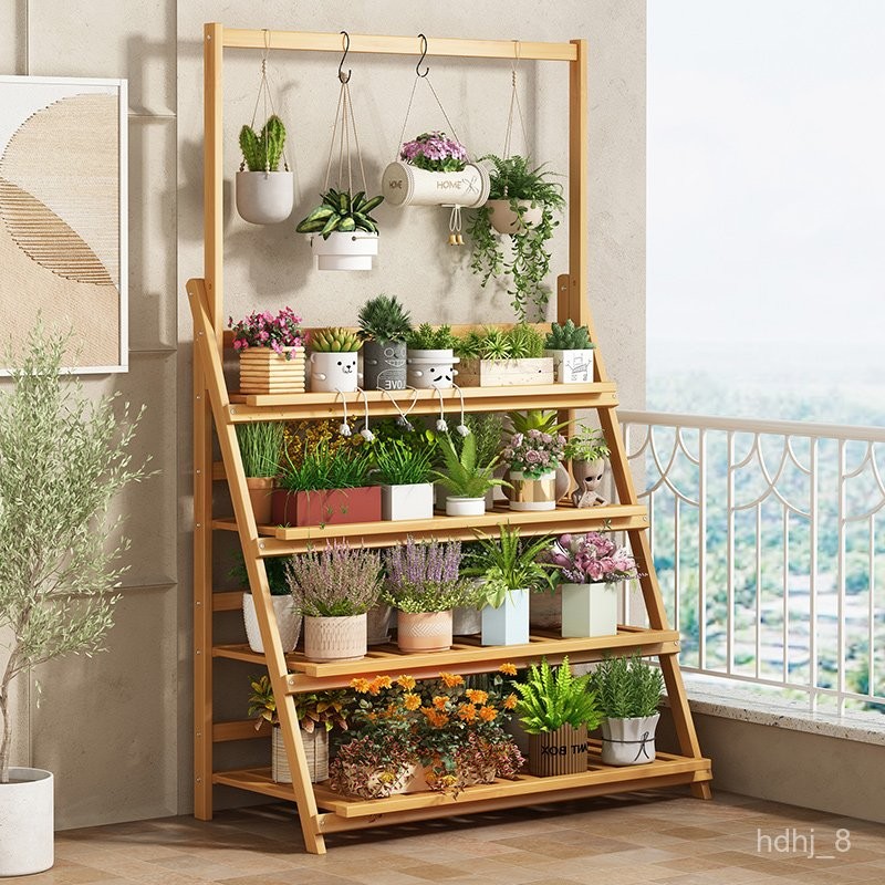 J-H/Folding Flower Rack Multi-Layer Indoor Living Room New Floor ...