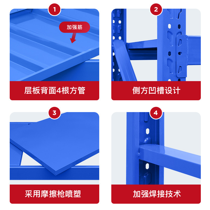 M-6/Warehouse Shelves Multi-layer Storage Racks Industrial Heavy-duty ...