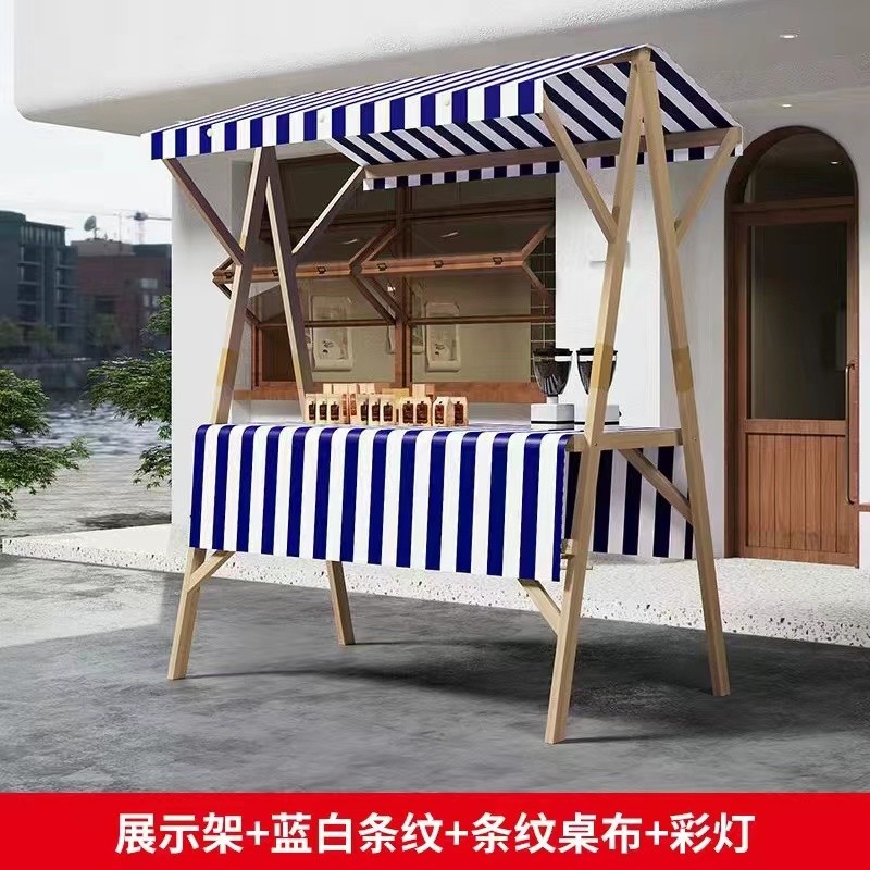 J-H/Mobile Folding Stall Custom Outdoor Shed Display Rack Solid Wood ...