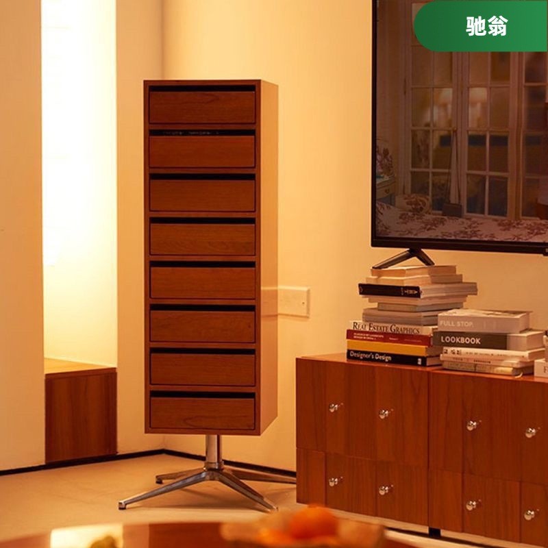 HY-6/AL Rotating Bookcase Mid-Ancient Storage File Cabinet Locker Study ...