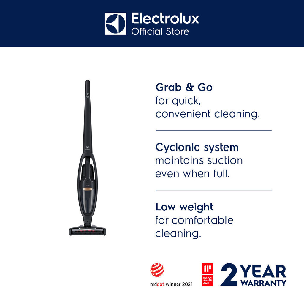 Electrolux Well Q6 Bagless Handstick Vacuum Cleaner (18v) WQ61-1OGG ...