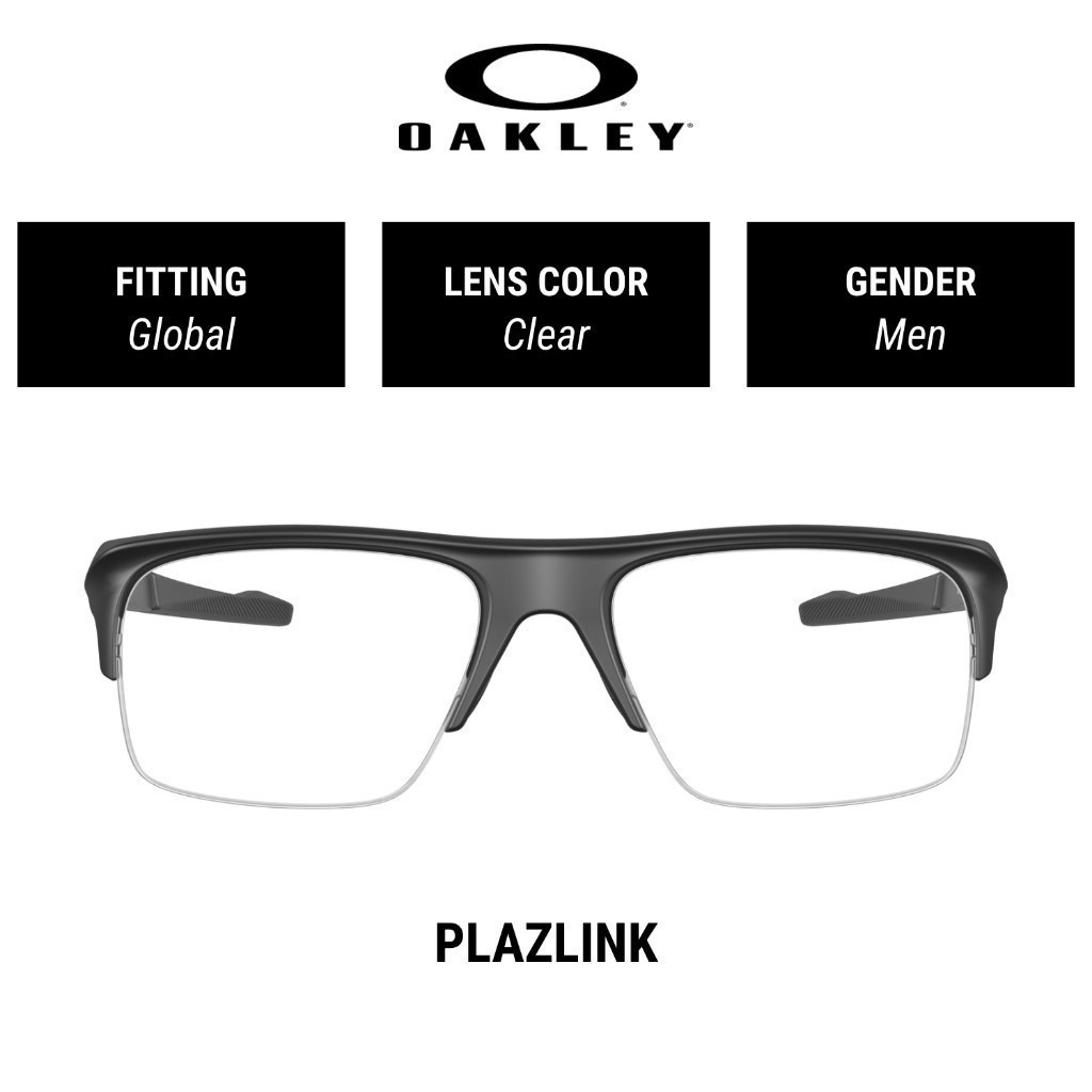 OAKLEY OPHTHALMIC PLAZLINK - OX8061 806101 Male Global Eyeglasses Size ...