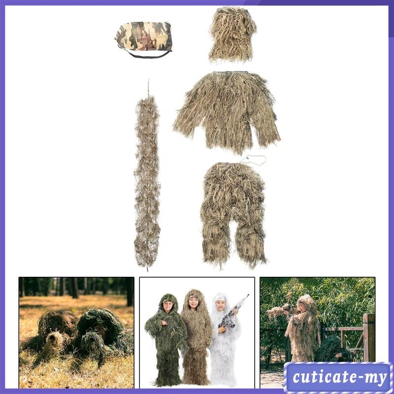 Big Foot Ghillie Suit Burrs Camouflage Woodland – Extreme Airsoft