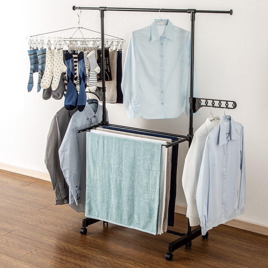NITORI Drying Clothes Rack HW01I BK | Shopee Malaysia