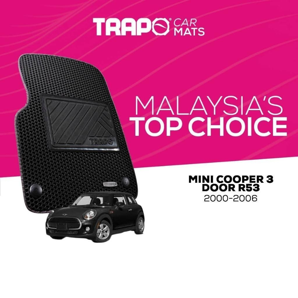 Trapo Car Mat Mini Cooper 3 Door R53 (2000-2006) | Shopee Malaysia