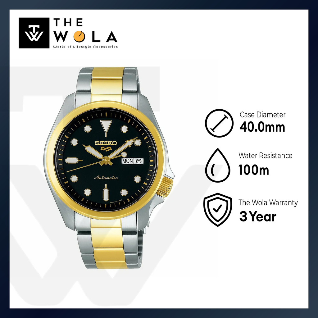SEIKO 5 Sport Black 43 mm | SRPE60K1