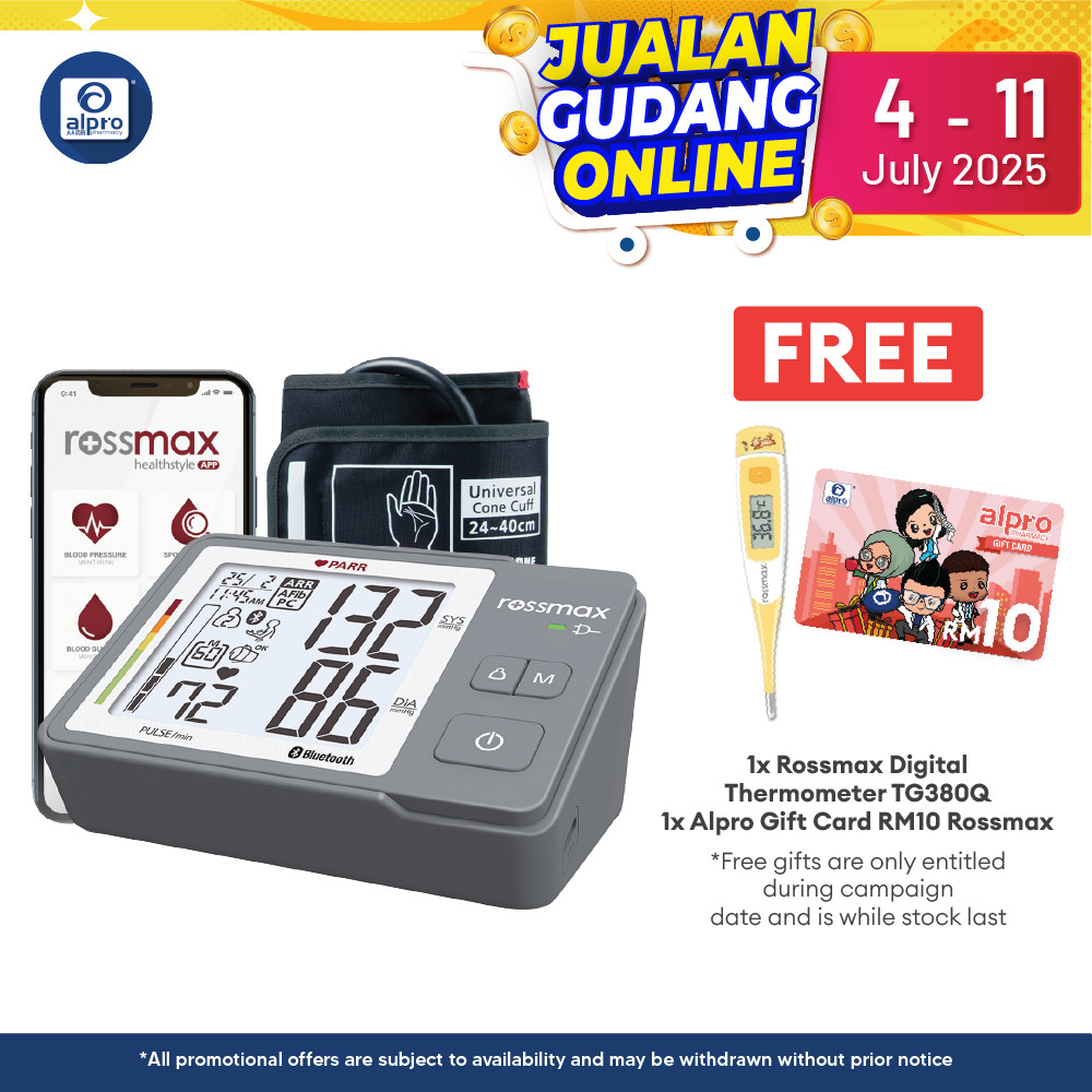 Rossmax Z5 Blood Pressure Monitor With Bluetooth And Type C USB (PARR ...