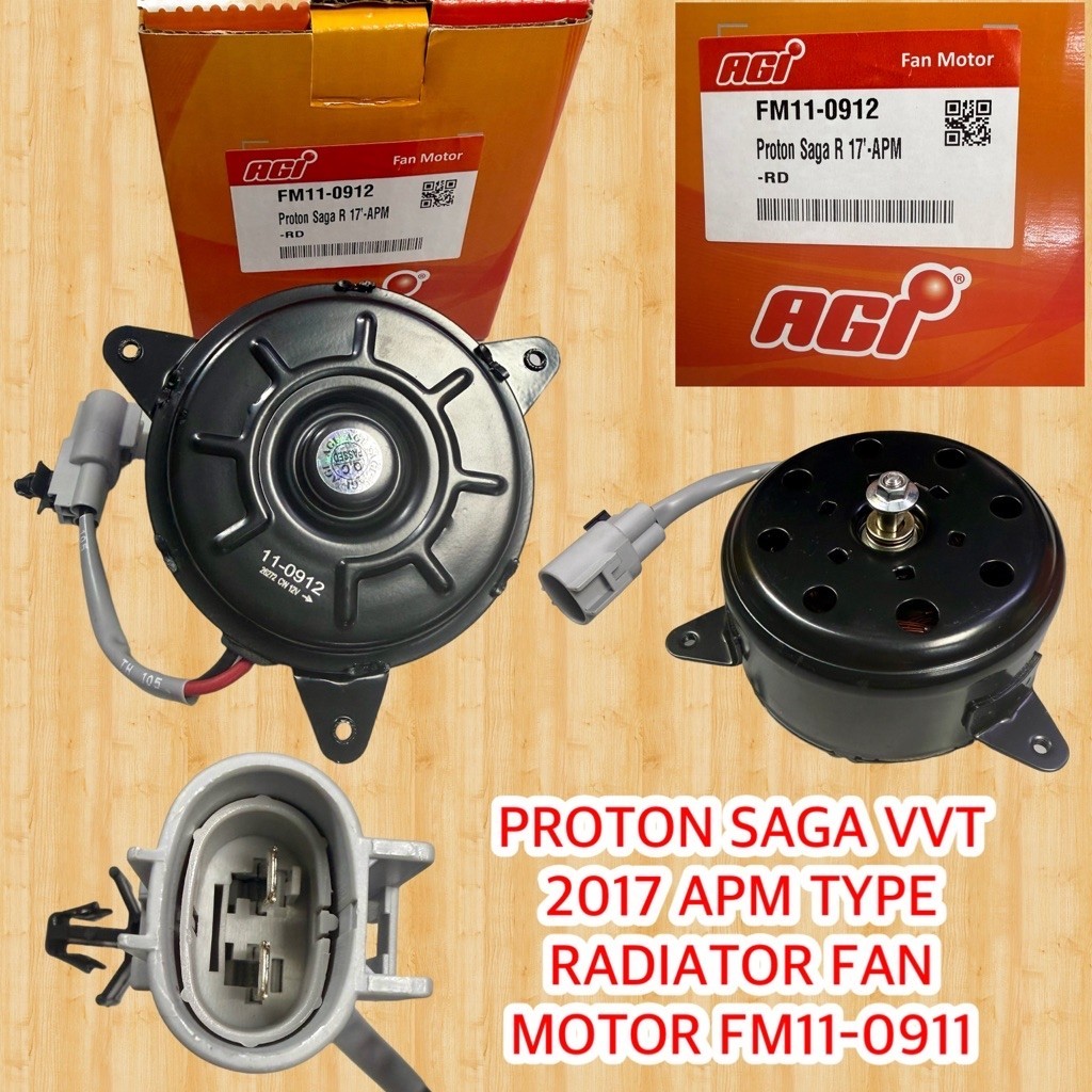 PROTON SAGA VVT 2017- RADIATOR FAN MOTOR FM11-0912 APM TYPE AGI READY ...