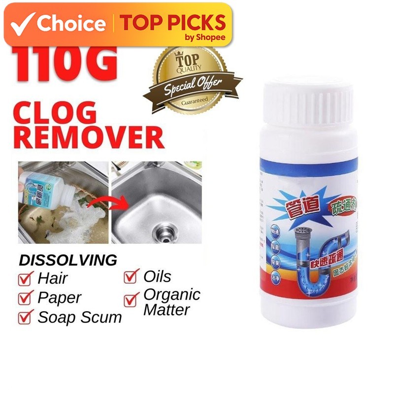 [Bundle of 3] Immediate Clog Remover - Powerful Drain Cleaner for Sink ...