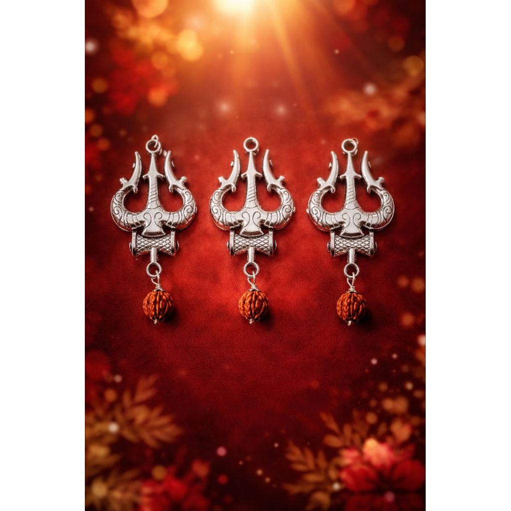 Trisoolam with Udukkai locket/Pendants (Big) | Shopee Malaysia