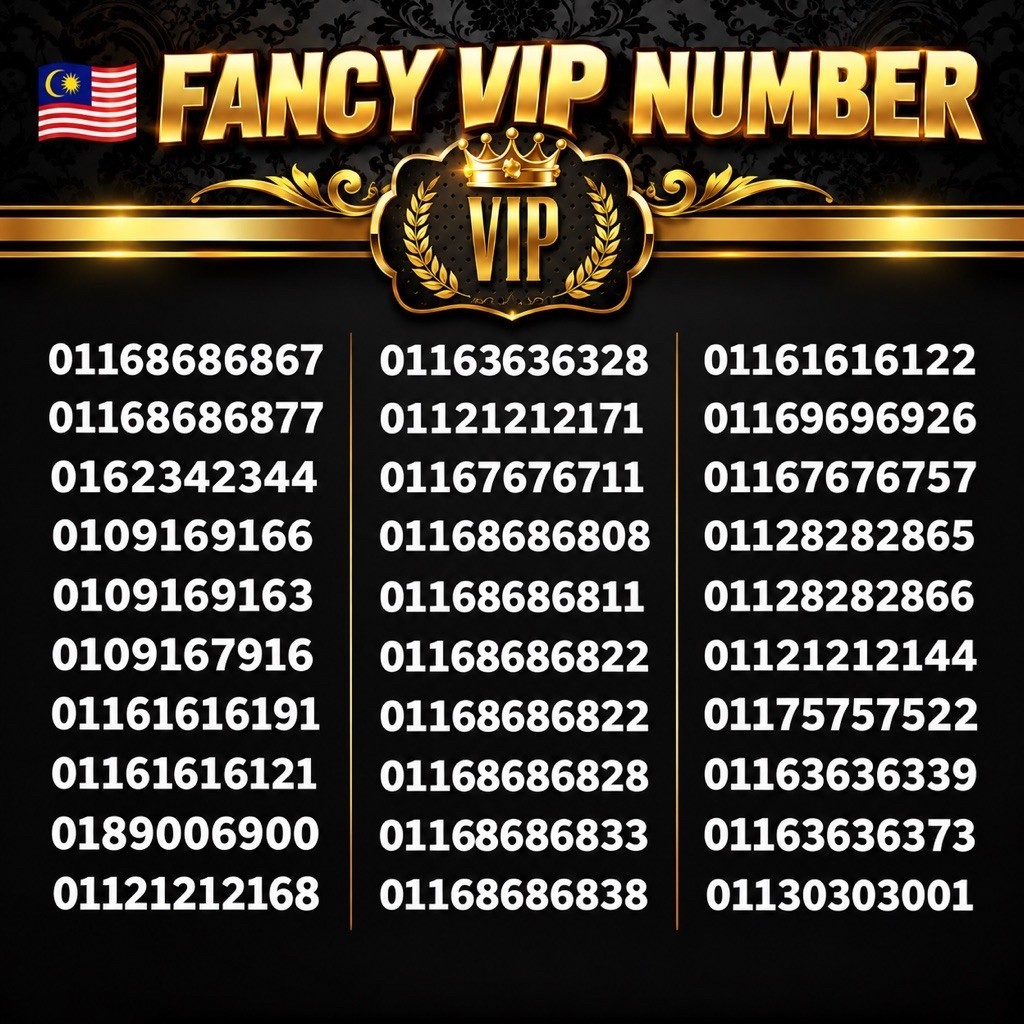 Fancy Vip Number For Sale Offer Kaw Kaw Promotion 手机美号 Vip Simcard 美丽靓号 ...