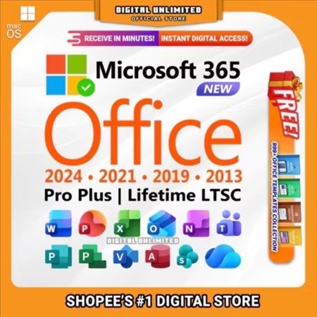 Microsoft 365 Office Pro Plus 2024 LTSC Latest for Windows & macOS ...