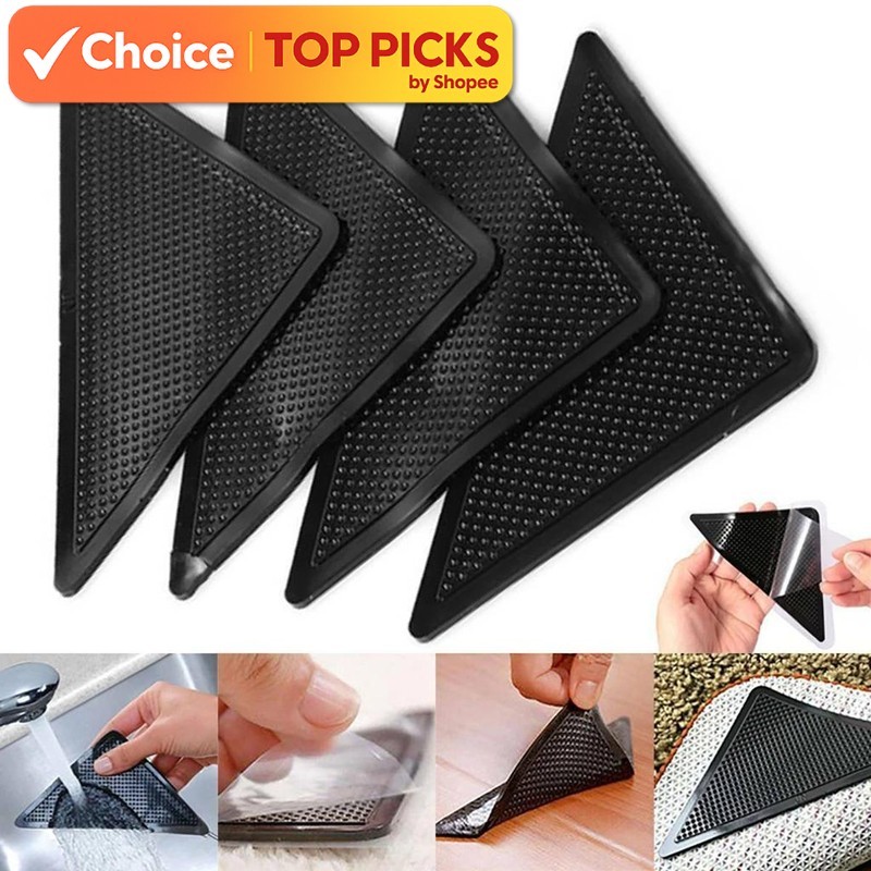 4pcs Anti-Slip Carpet Clips | Rug Grippers | Carpet Sticker Fixators ...