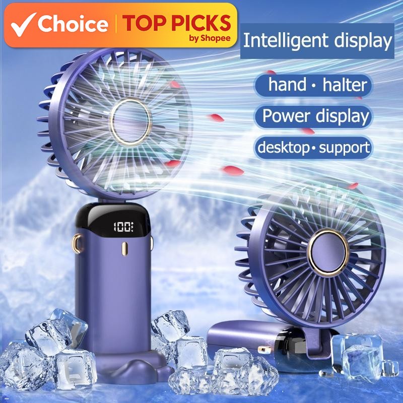 Alpha Rechargeable Mini Fan 199 Speed Handheld Turbo Fan Super Quiet ...