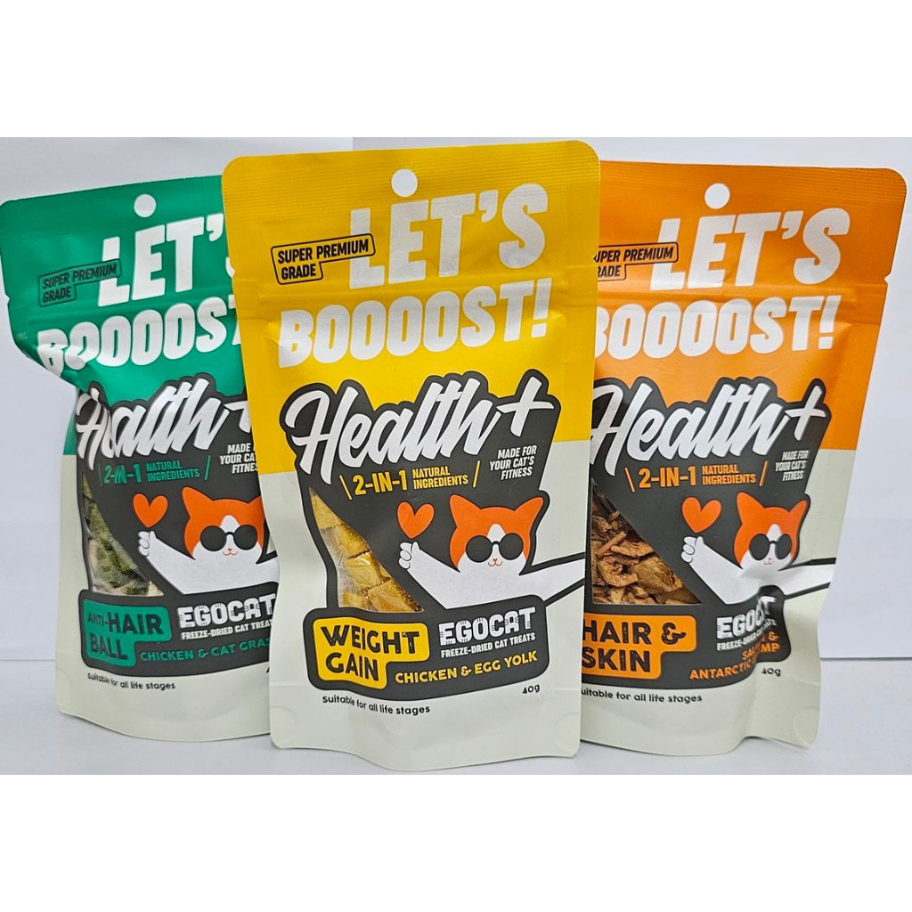EGOCAT HEALTH+ FREEZE-DRIED CAT TREATS (40G) | Shopee Malaysia