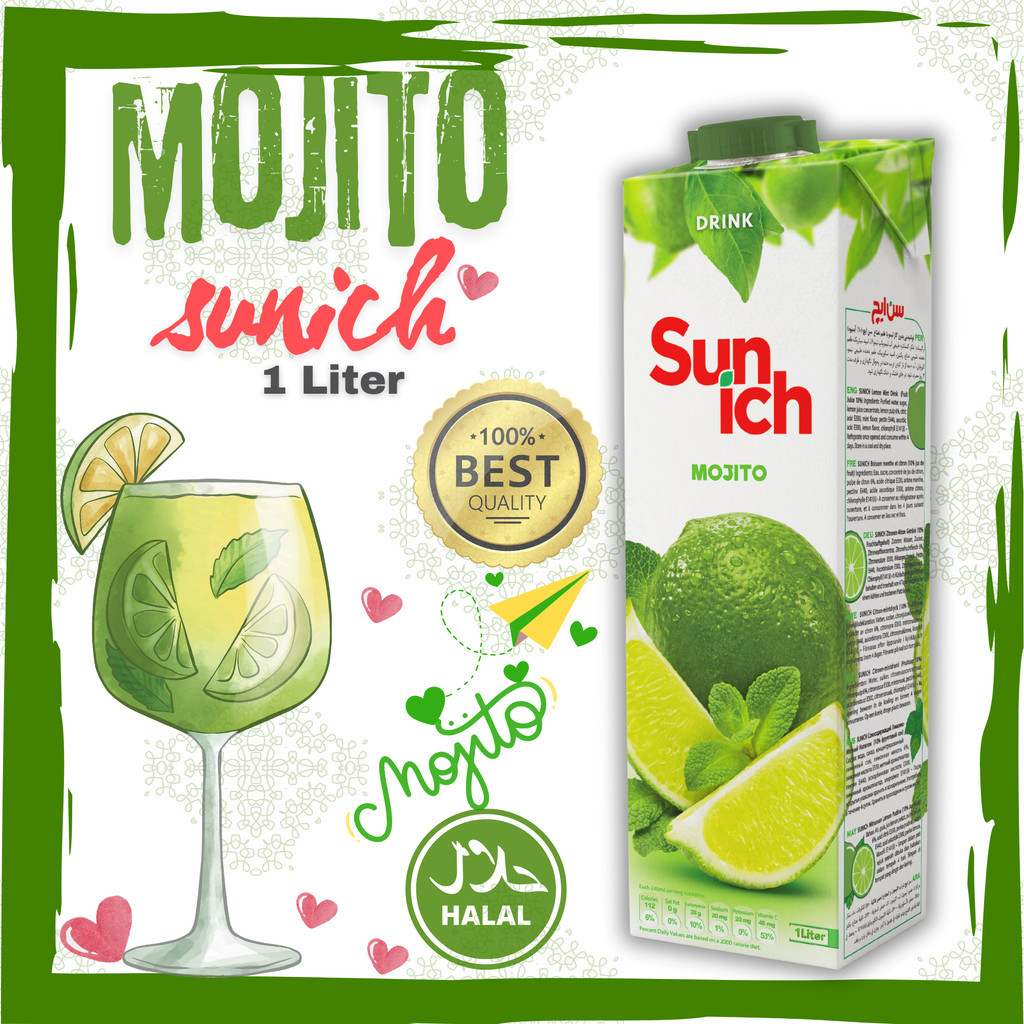 SUN ICH MOJITO (MINT & LIMON) JUICE - 100% PREMIUM QUALITY DRINK ...