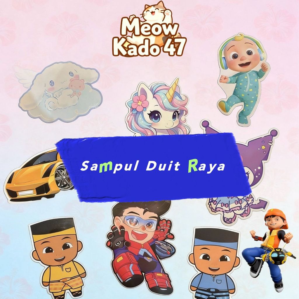 【2026】Hari Raya Sampul Duit Raya | Cute Cartoon Design | | Shopee Malaysia