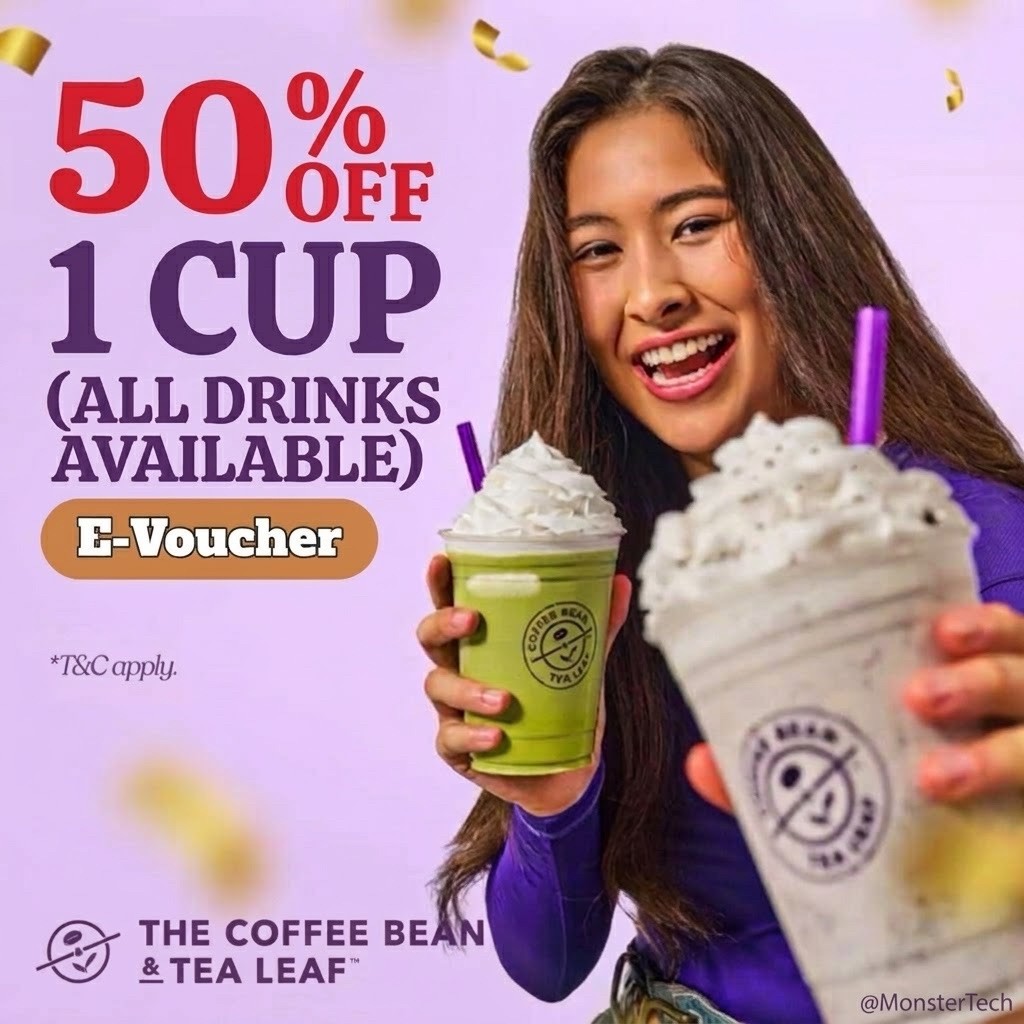 [7/24] Coffee Bean & Tea Leaf 50% OFF (RM15 min) + RM5 OFF (RM20 min ...