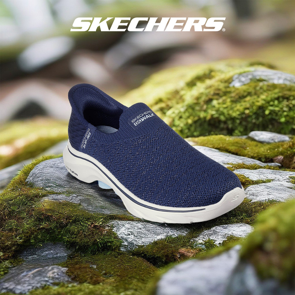 Skechers Women Slip-Ins GOwalk 7 Springtime Shoes - 125219-NVY | Shopee ...