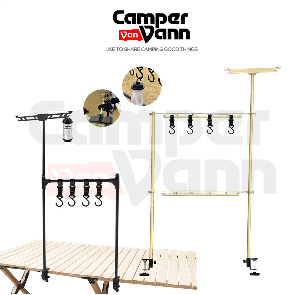 Camping Table Hanging Rack Meja Perkhemahan Rak Gantung Lampu Tiang ...