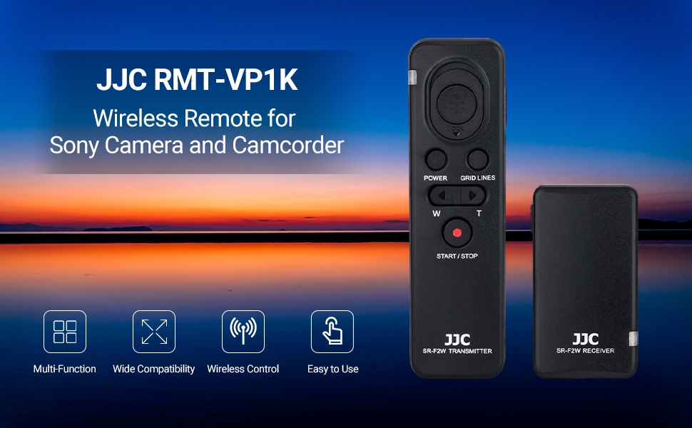 JJC RMT-VP1K 100m Long Distance Radio Wireless Remote Control for Sony ...