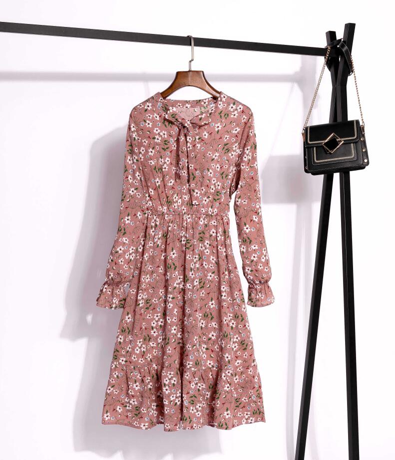 Ready Stock Muslimah Women's Elegant Floral Dot Korean Long Sleeve ...