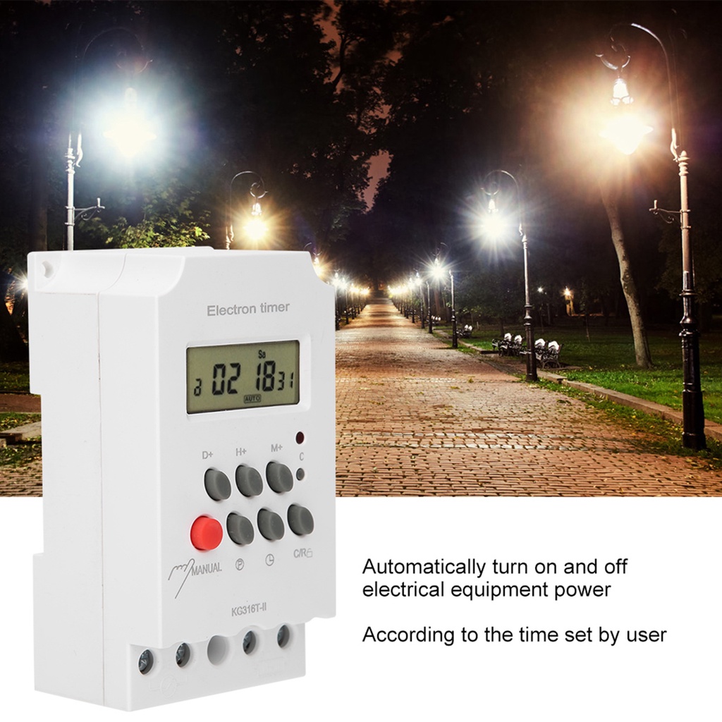 Soxii Microcomputer Time Control Switch KG316T‑II Digital Timer ...