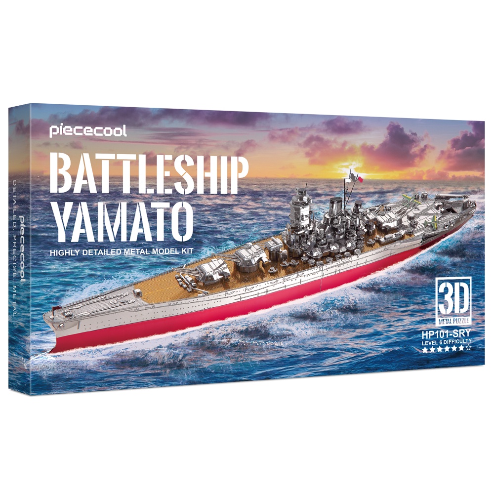 Piececool 3D Metal Puzzle Military Watercraft Model Kits, Yamato ...