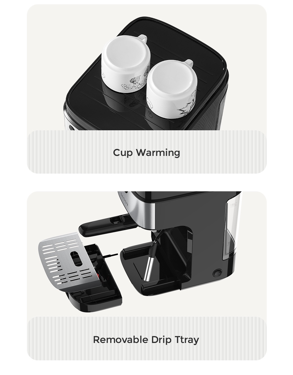 Jassy 19bar Espresso Machine SemiAutomatic Coffee Machine Mesin Kopi