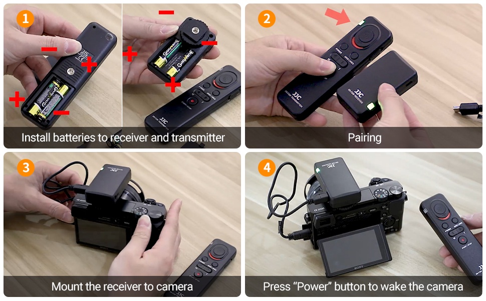 JJC RMT-VP1K 100m Long Distance Radio Wireless Remote Control for Sony ...